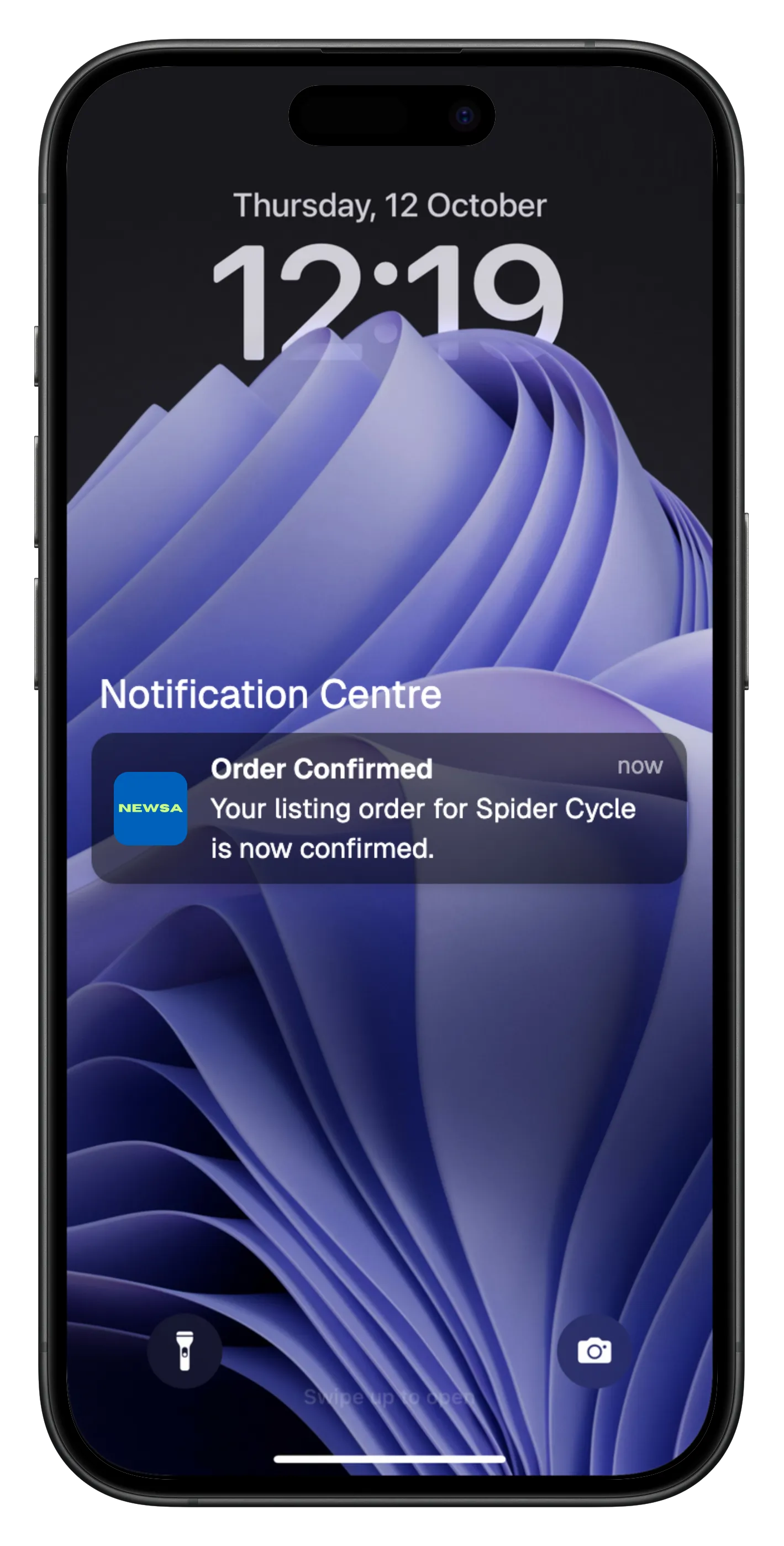 Step 2 - Get notified on order confirmation